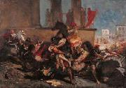 The rape of the Sabine women. Eugene Delacroix